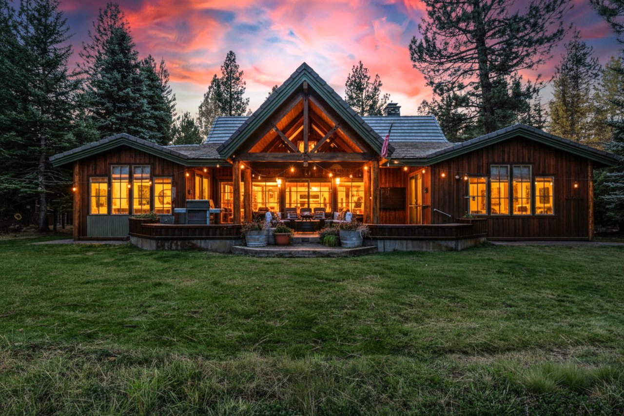 Deschutes Dream Lodge - Evening back