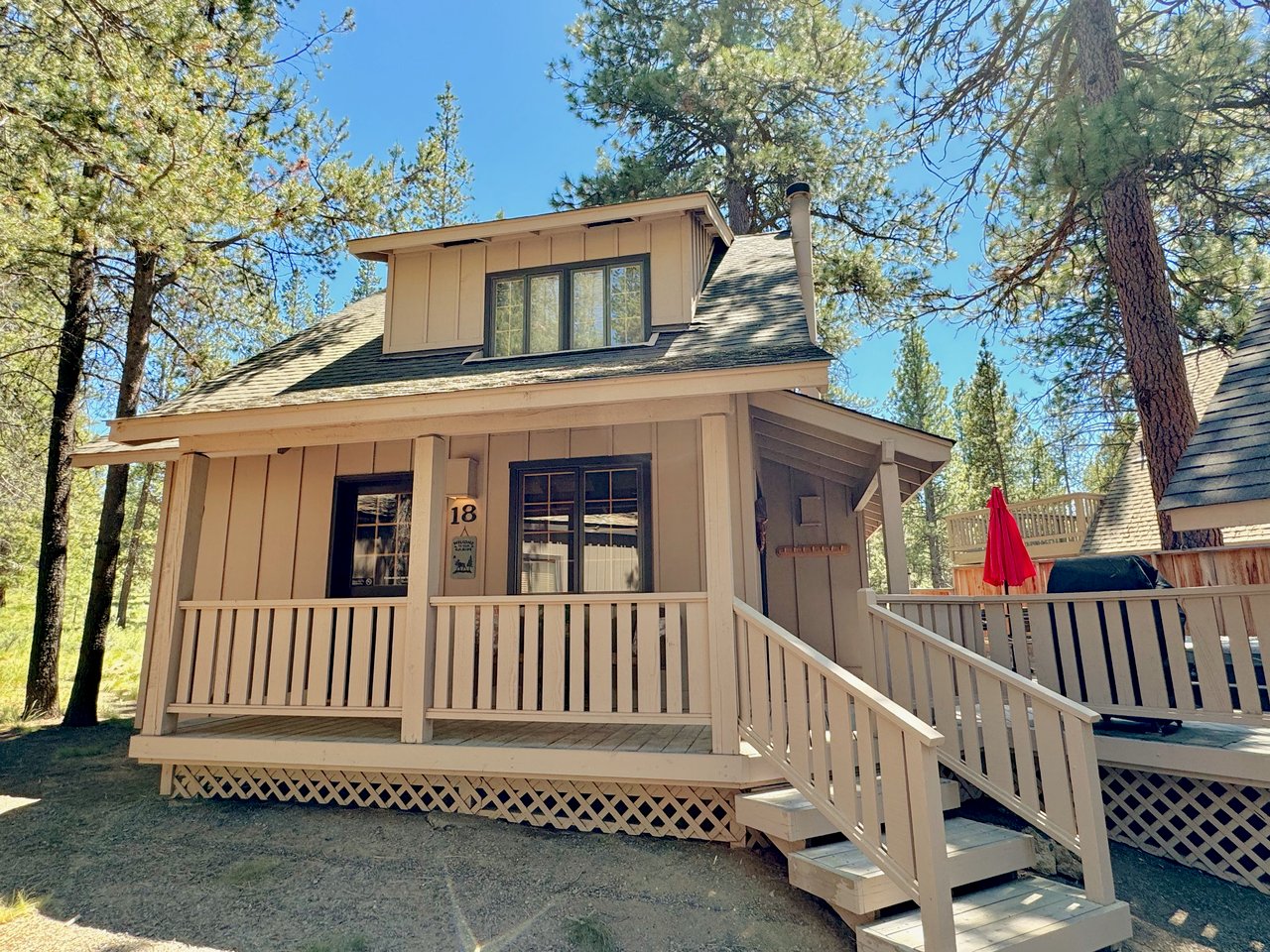 Front with wrap around deck