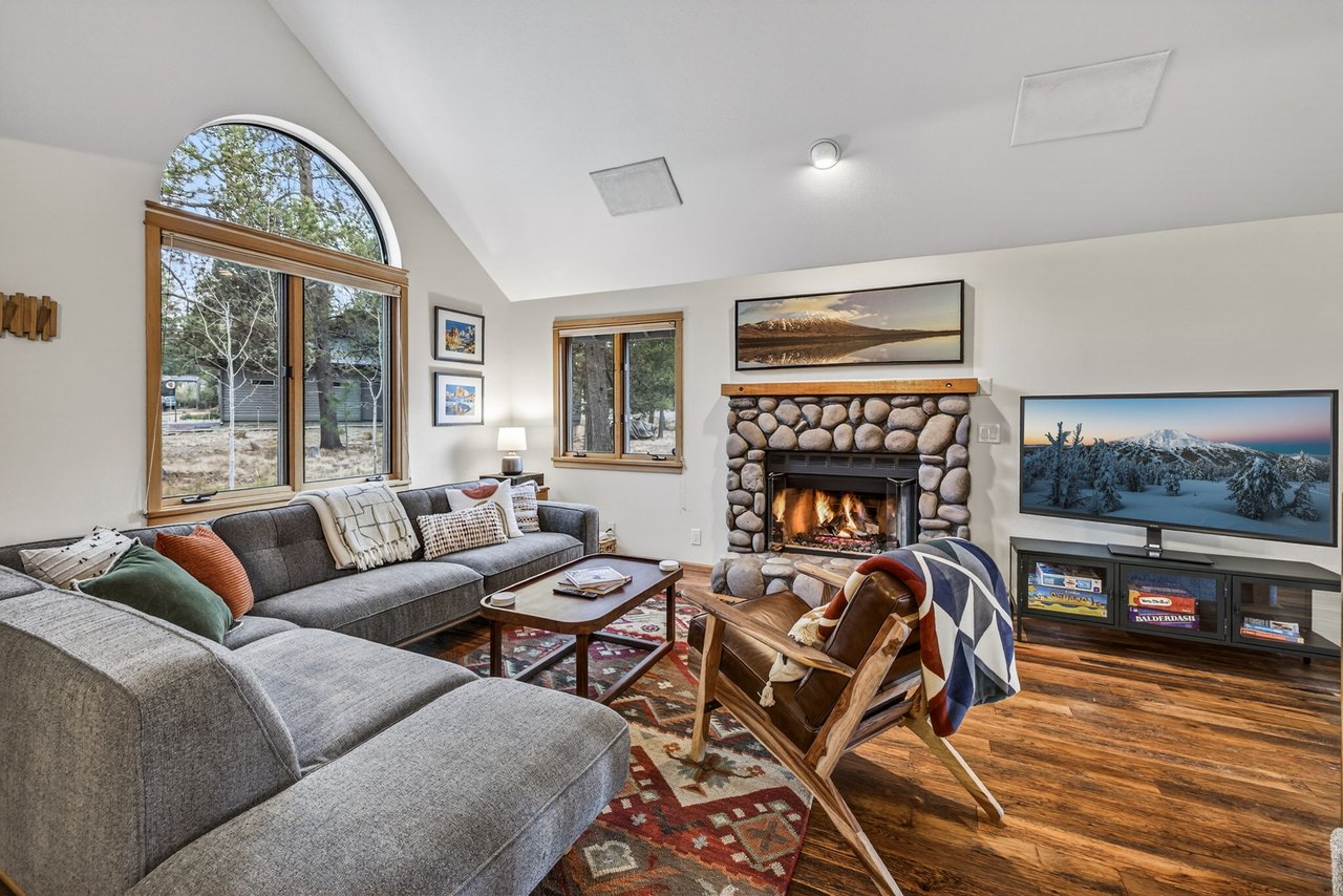 Sunriver Legacy- Living Room with Fireplace